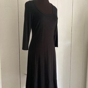 Lou & Grey Soft Long Sleeve Black Tunic Dress Size XS